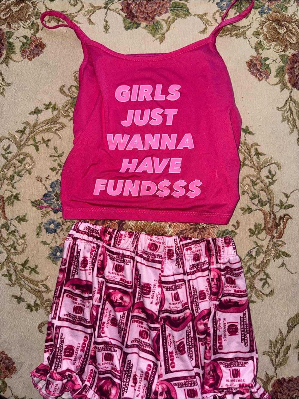 Pink pajamas